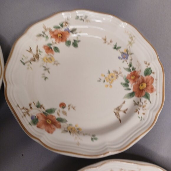 Mikasa Heriage Capistrano 4 Salad Plates Vintage Japan Stoneware 8" Replacements - Picture 7 of 10